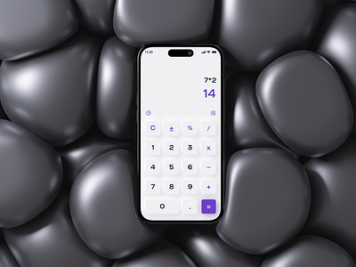 Daily UI Challenge #004 100 days of daily ui challenge calculator daily ui design daily ui design 002 design neumorphism neumorphism calculator ui