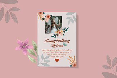 Minimalist Birthday Wishing Design birthday birthday card birthday wishing card greetings happy borthday wishes