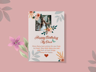 Minimalist Birthday Wishing Design birthday birthday card birthday wishing card greetings happy borthday wishes