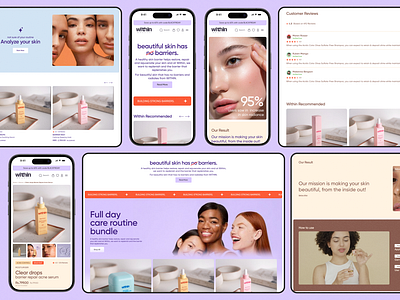 Within Beauty Website UI Design & Shopify Development abox agency branding cosmetic brand custom design ecommerce website engaging design graphic design indian beauty brand online store responsive design shopify shopify development uiux design user experience visual identity web design web development webdevelopment website launch within beauty