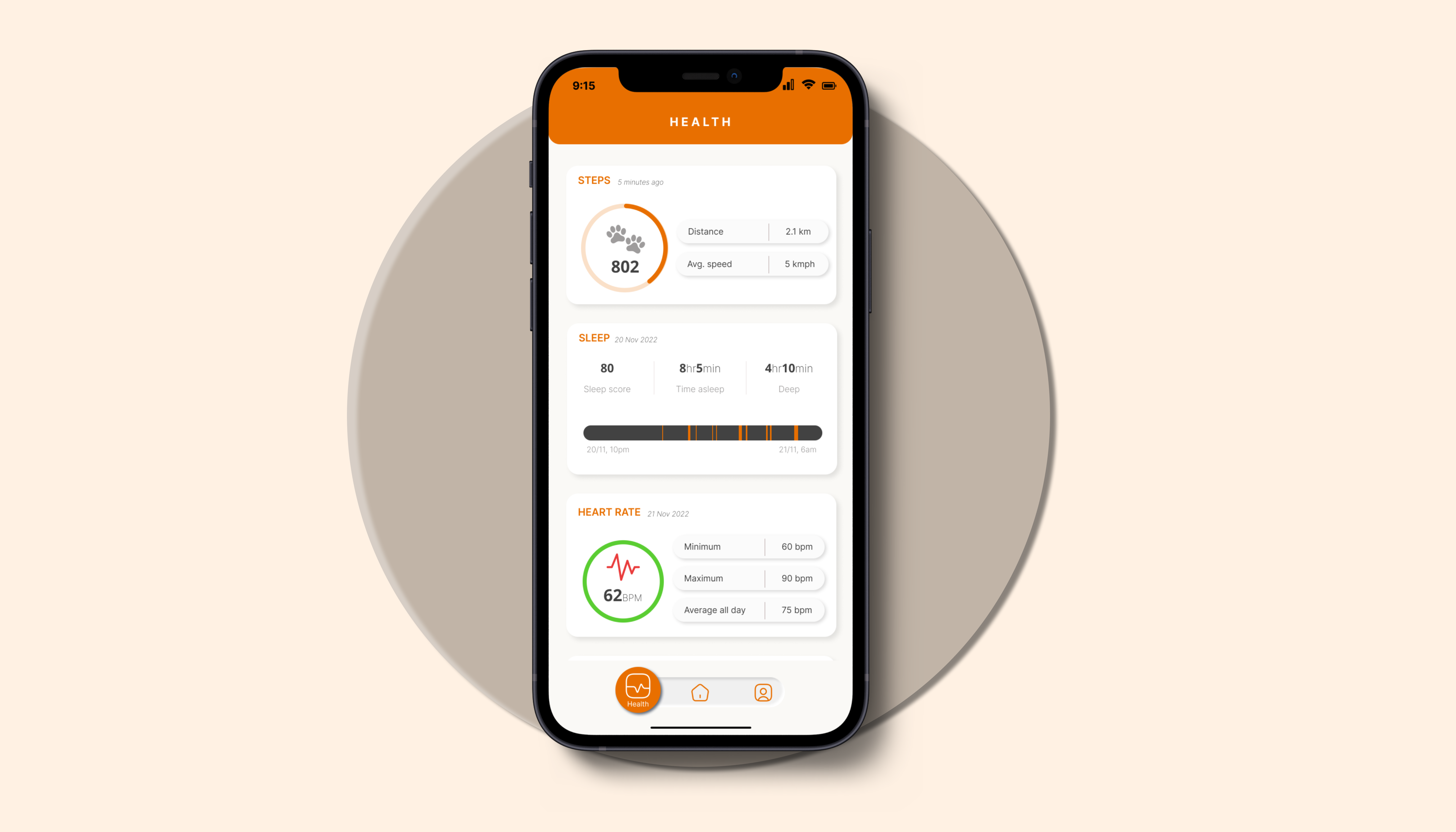 Example of Minimal Mobile App Design