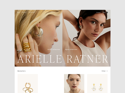 Arielle Ratner I Home Page design graphic design ui ux web design