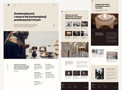 Dominikanie I Web design graphic design landing page ui ux web design