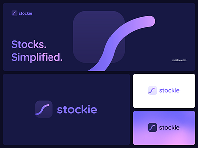 Stockie Logo Design animation app bitcoin brand branding chart crypto finance financial investment logo logo design logotype market mobile app money motion graphics stocks trading ui