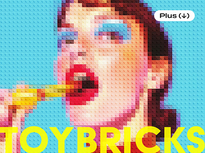 Toy Brick Photo Effect 8bit blocks brick bricks download effect lego mosaic photo photoshop pixel pixelated pixelbuddha psd template toy