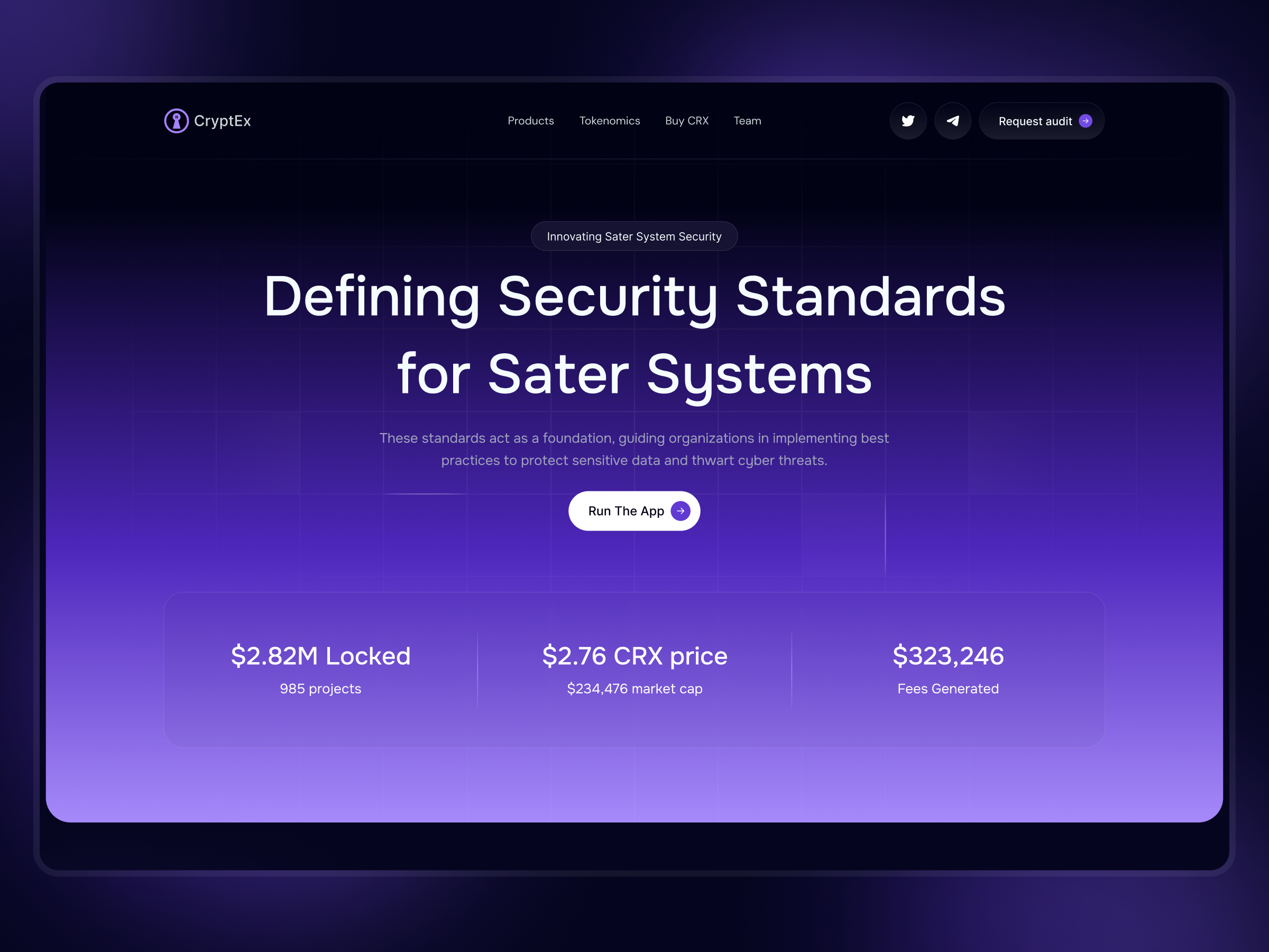 CryptEx - Cybersecurity Landing Page b2b cloud service cyber cyber security cybersecurity service hacker illustration internet landing page network security product design protection proxy saas technology ui ux web website design
