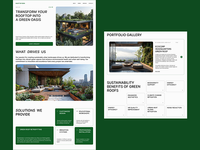 Eco Rooftops - Website Design design figma ui webdesigner website