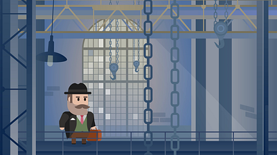 The industrial Revolution; factory 2d animation after effects animation character design flat flat graphic illustration motion graphics vector illustration