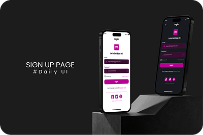 Sign Up Page #DailyUI active app applications dailyui design figma fyp interface lagos mobile mockup nigeria segunelijah signup ui ui app uiux website