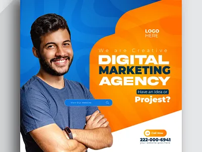 Corporate Advertising Agency Banner Set animation branding graphic design logo