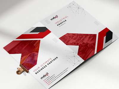 A4 Size Corporate Industrial Brochure a4 a4 brochure black branding brochure brochure design brochures company brochure company profile corporate brochure corporate flyer creative brochure flyer flyer design flyers graphic design industrial brochure printing red technology brochure