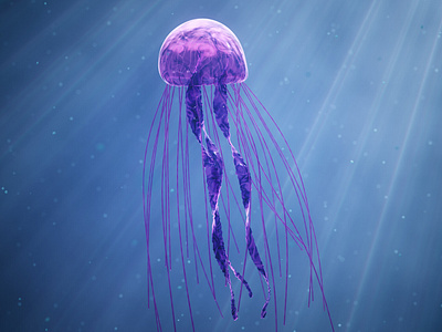 Procedural Jellyfish 3d animation cgi characterdesign compositing design digitalart environmentdesign fx houdini vfx visualeffects