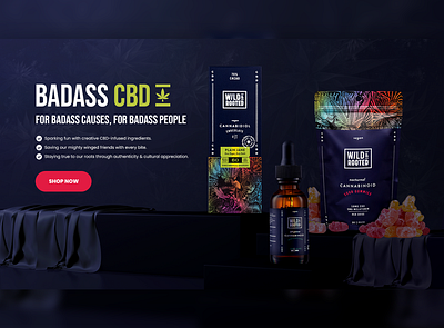 Cannabis E-commerce Website Design Hero Banner adobe photoshop design dribbble dribbbleweeklywarmup graphic design modern design ui uidesign website design