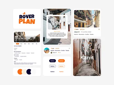 RoverPlan | Travel Planner Web App design guideline mobile app rover plan roverplan rufo studioi rufostudio tour guide tour plan tour planner tour website travel itinerary travel plan travel planner travel website web app