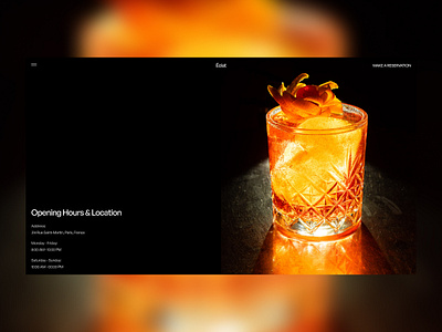 Éclat — Restaurant Framer Template first screen framer hero section restaurant template web design website