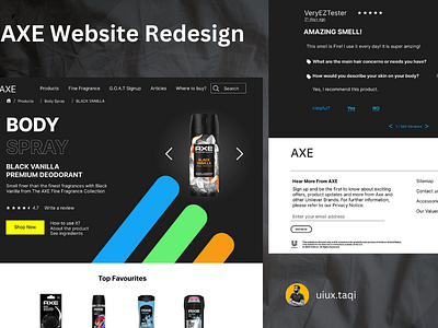 AXE Website Redesign graphic design ui