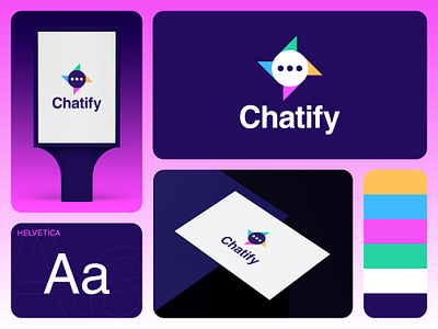 Chatify Logo Design 3 dot logo brand identity branding chat icon logo chat logo clean logo design group logo logo logo designs modern logo