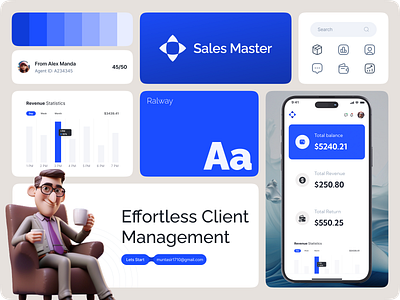 Sales Master Branding Design app branding branding design branding style branding style guide dashboard design logo logo style guide minimal sales sales master style guide ui ux vector