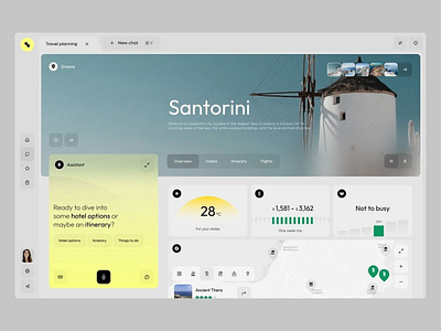 AI Travel Web Dashboard app crm dashboard design interface product saas travel ui ux web