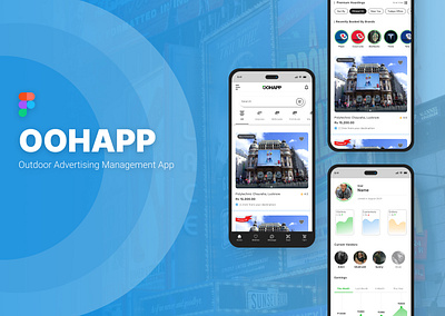 OOHAPP - Outdoor Advertising App UI/UX Case Study adobe xd aesthetic design best ui design design design system figma figma design hoarding management app interaction design ooh outdoor advertising app prototyping ui ui design uiux user experience design user interface design ux case study