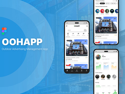 OOHAPP - Outdoor Advertising App UI/UX Case Study adobe xd aesthetic design best ui design design design system figma figma design hoarding management app interaction design ooh outdoor advertising app prototyping ui ui design uiux user experience design user interface design ux case study