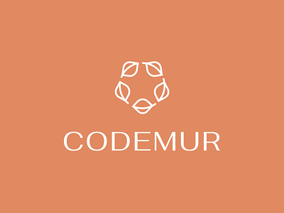 Codemur: Natural beauty without compromise beautybranding brand branding cosmetics ecofriendly flower leaf logo natural naturalcosmetics organicskincare recycled recycledpackaging