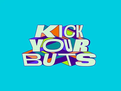 Kick Your Buts | Sermon Series art brand branding church design graphic graphic design logo sermon