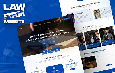 Law Firm Landing Page Design figmadesign hero section landing page productdesign ui ui design userexperience userinterface uxresearch uxui web design website