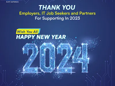 Tech New year poster design new year poster new year social media design