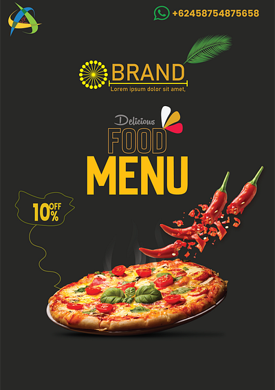 Menu Card 3d animation branding design graphic design illustration logo motion graphics ui vector