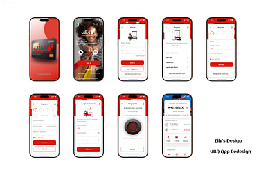 UBA (United Bank of Africa) app redesign Elly's Design 🌹