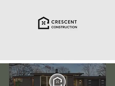 'C' Letter Construction Logo brand identity branding construction construction logo crescent graphic design home logo logo logo design minimal logo modern logo unique logo