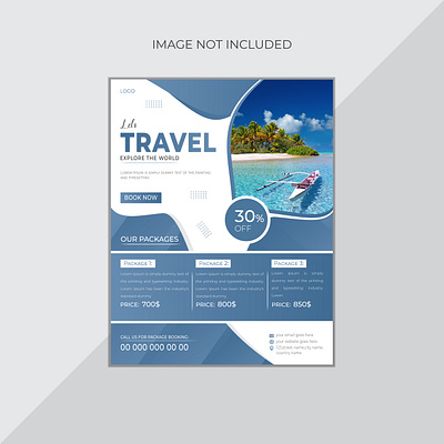 Travel Flyer Design advertise advertising brand identity branding business design flyer flyer design graphic design holiday leaflet marketing print promotion template tour tourism travel travel flyer vacation