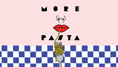 MORE PASTA... Please branding design fiorella graphic design illustration more pasta pizza typography