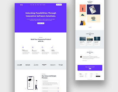 Kalus Digital Agency Responsive Template for Divi theme digital agency divi layouts landing page responsive design ui web templates webdesign