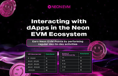 Neon EVM graphic design