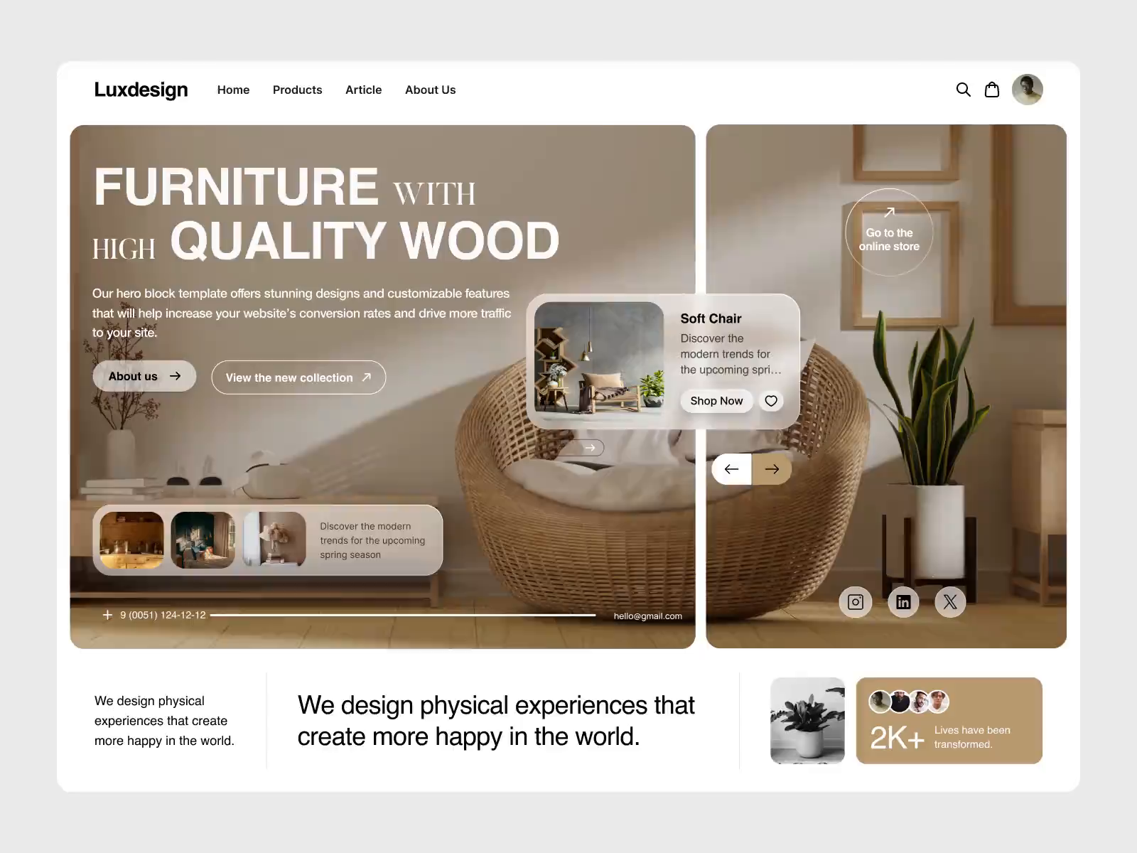 Example of Landing Page Design On Figma