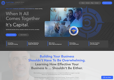 Capital Consious brand development website design