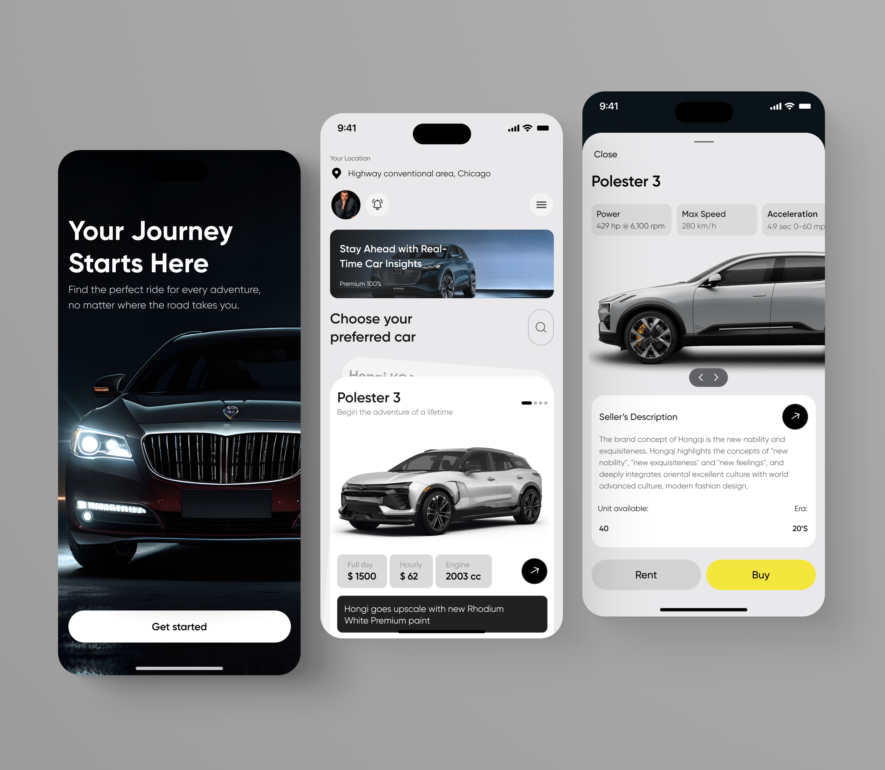 Roadster Car Rental Application by Zakariya Buhari on Dribbble