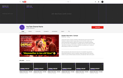 Youtube Thumbnail advertising boxing branding design graphic design illustration motion graphics ui vector youtube youtube thumbnail