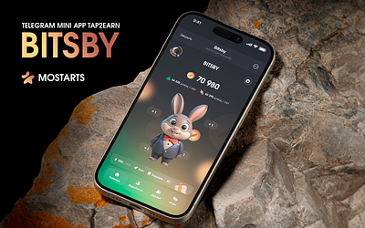 BITSBY - Telegram Mini App Tap2Earn app apps bitsby branding casino casino game gambling game igaming mini app mostarts tap2earn telegram telegram apps web design webapp