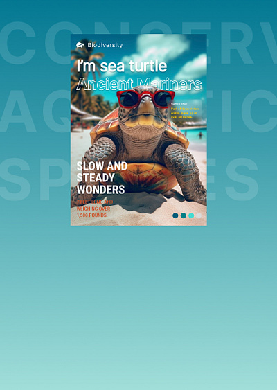 Aquatic fauna Magazine Covers Design graphic graphic design magazine cover ui