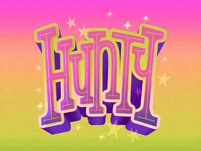 Hunty font handmade hunty lettering lgbtq pride queer quote text type typography