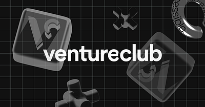 VentureClub - Branding 3d branding crypto logo web3 website