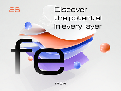 Discover the potential in every layer blender design illustration iron layer layers