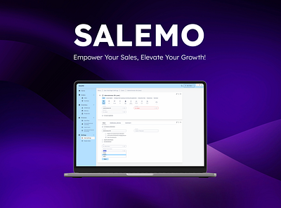 SALEMO | CRM Administration Settings Page b2b clean design crm dashboard interface sales ui uiux