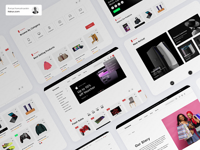 Digital Shop - UX Design for E-Commerce Experience checkoutflow digitalshop ecommercedesign minimaldesign onlinestore productpage uidesign userexperience uxdesign webdesign