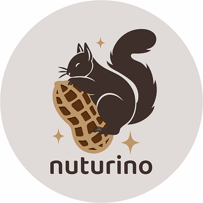 nuturino - peanut butter brand branding graphic design illustration logo logotype