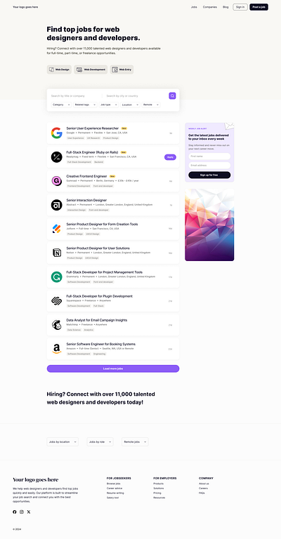 Jobboard theme for Jobboardly app branding job job board job board design job site job theme jobboard jobboard design jobboard theme jobboardesign jobboardly minimal theme ui ux website