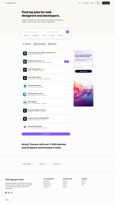 Jobboard theme for Jobboardly app branding job job board job board design job site job theme jobboard jobboard design jobboard theme jobboardesign jobboardly minimal theme ui ux website